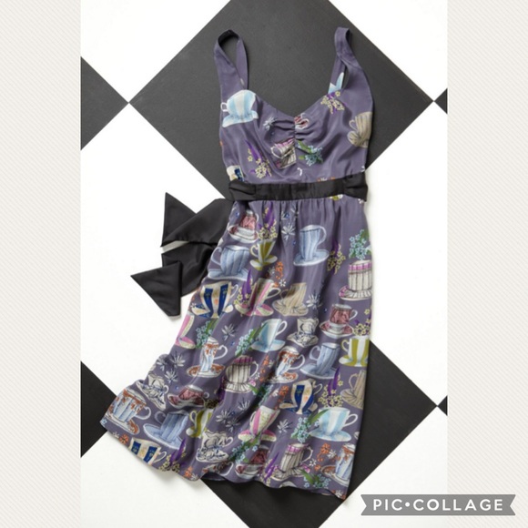 :Price Firm: Anthropologie Floreat Sugar & Cream Dress - Picture 4 of 11